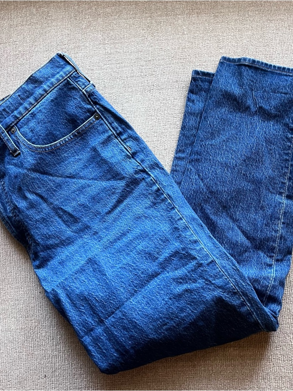 Madewell Women's Straight-Leg Jeans in Deep Blue Wash